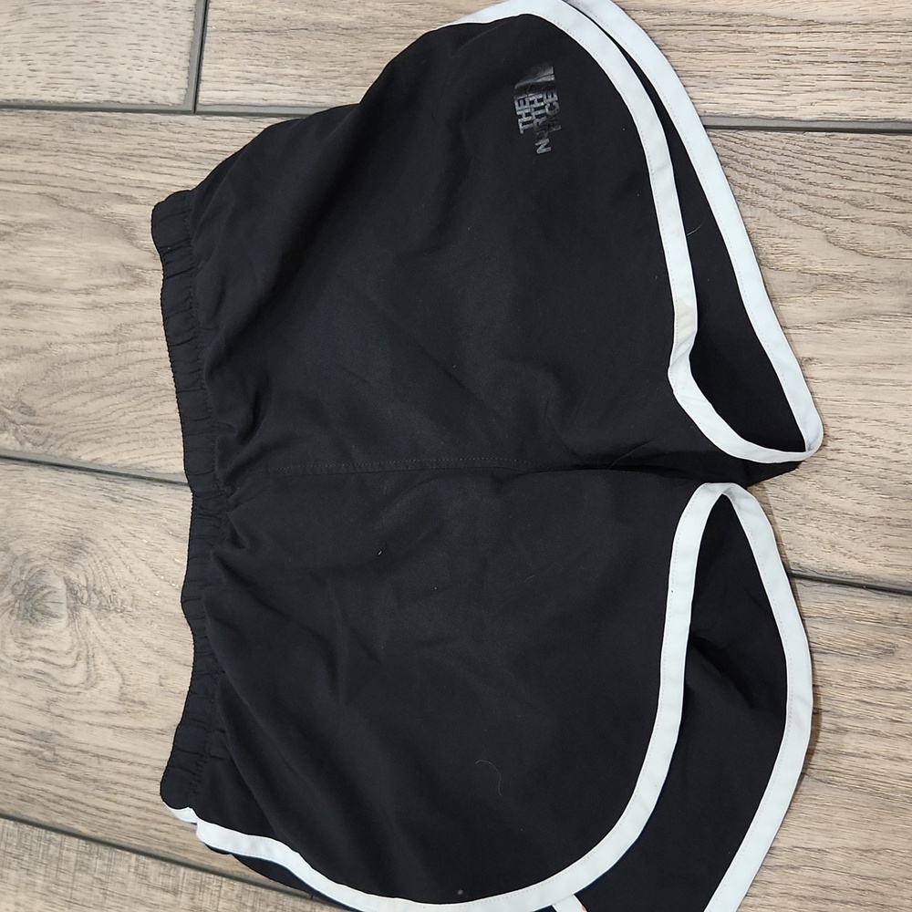 The North Face Girls Black and White Shorts